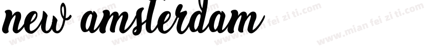 new amsterdam字体转换